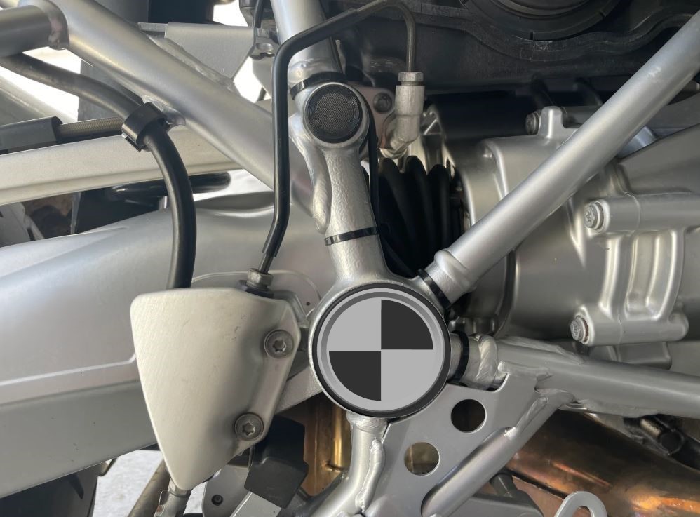 BMW R1200 GS K25 - Frame Cover BMW Logo BICOLOR