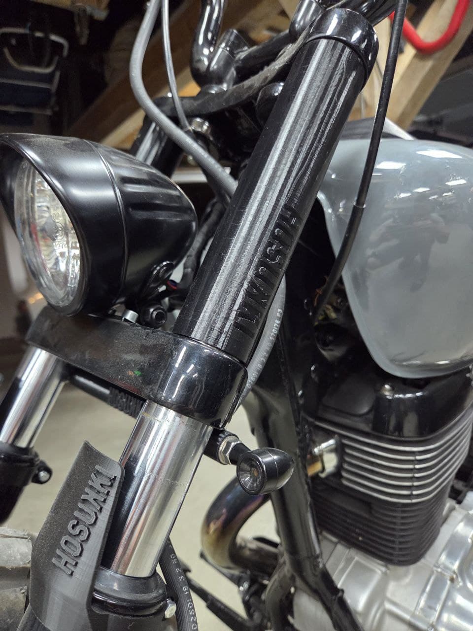 Suzuki LS650 Savage Gabelcover Gabelbrücke "EINTOPF" – Bild 5